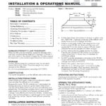 Installation & Operations Manual